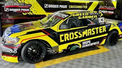 Ford Ranger de Rodrigo Lugón en boxes