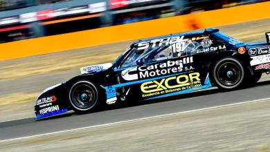 Scialchi corriendo la Final del TC Pista en El Calafate.