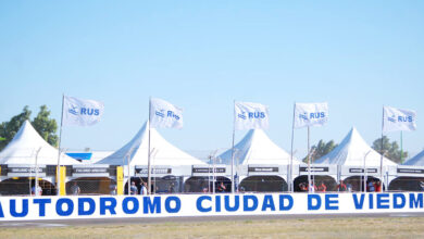Paredón de boxes de Viedma.