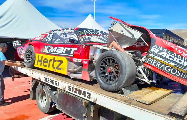 Chevy de Benvenuti destruida