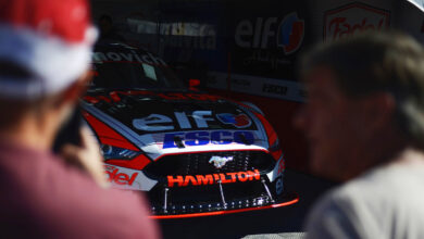 Mustang de Werner en el box.
