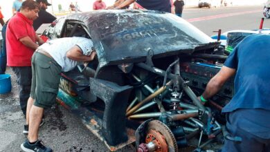 Dodge Trucco incendiada en Viedma.