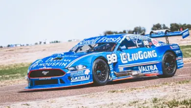 Mustang en la pista