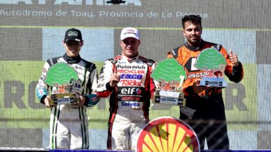 Podio del TC en Toay.