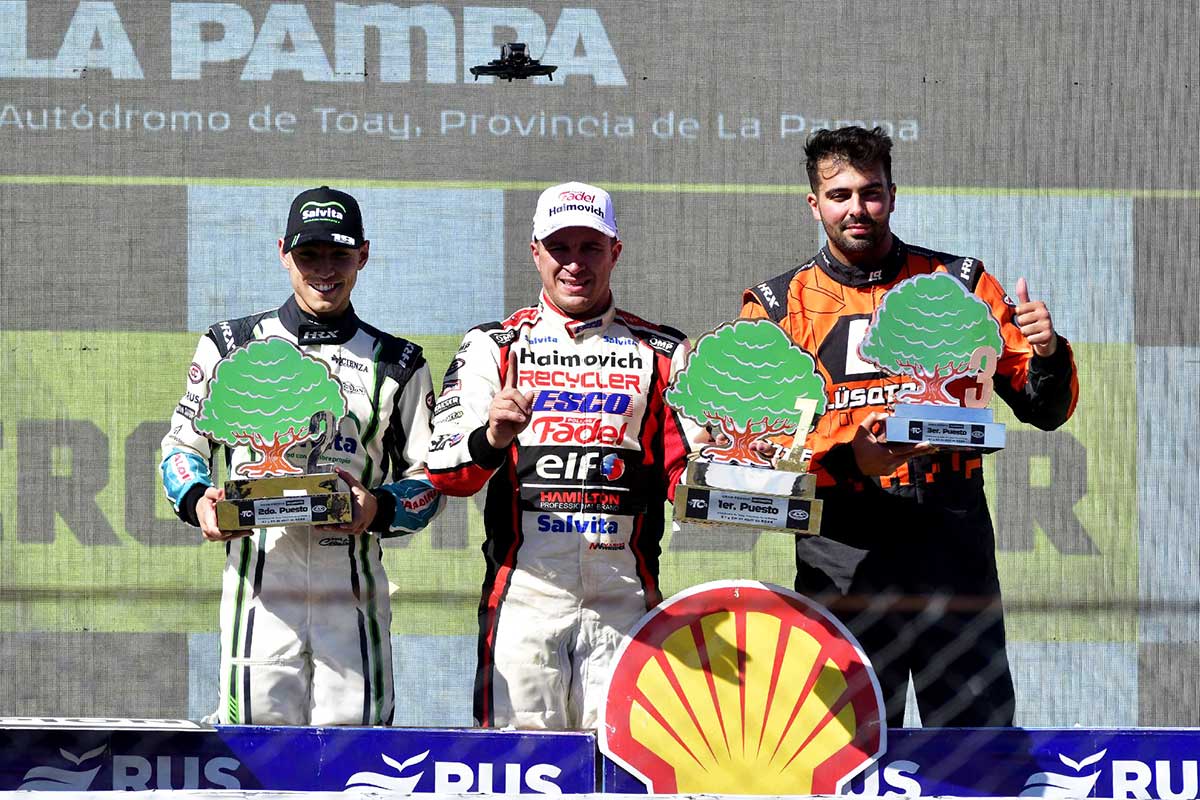 Podio del TC en Toay.
