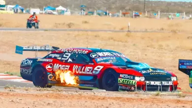 Dodge Challenger de Juan Martín Trucco en Viedma.