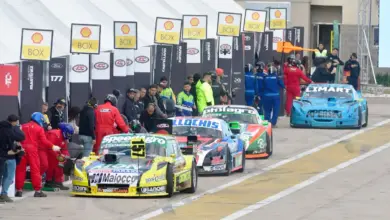 Los boxes del TC en Toay.