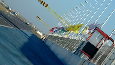 Recta principal del Autódromo de Neuquén.