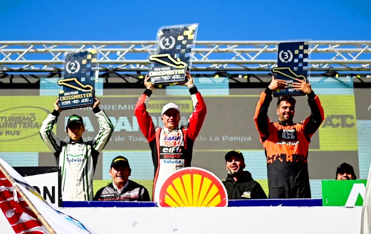 Podios del TC en Toay.