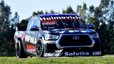 Werner con la Toyota Hilux.