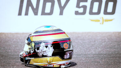 Casco de Canapino para las 500 Millas de Indianápolis.