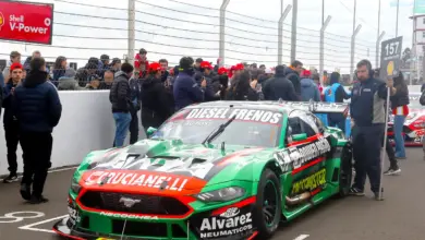 Ford Mustang de Juan Bautista De Benedictis en la grilla de Concepción.