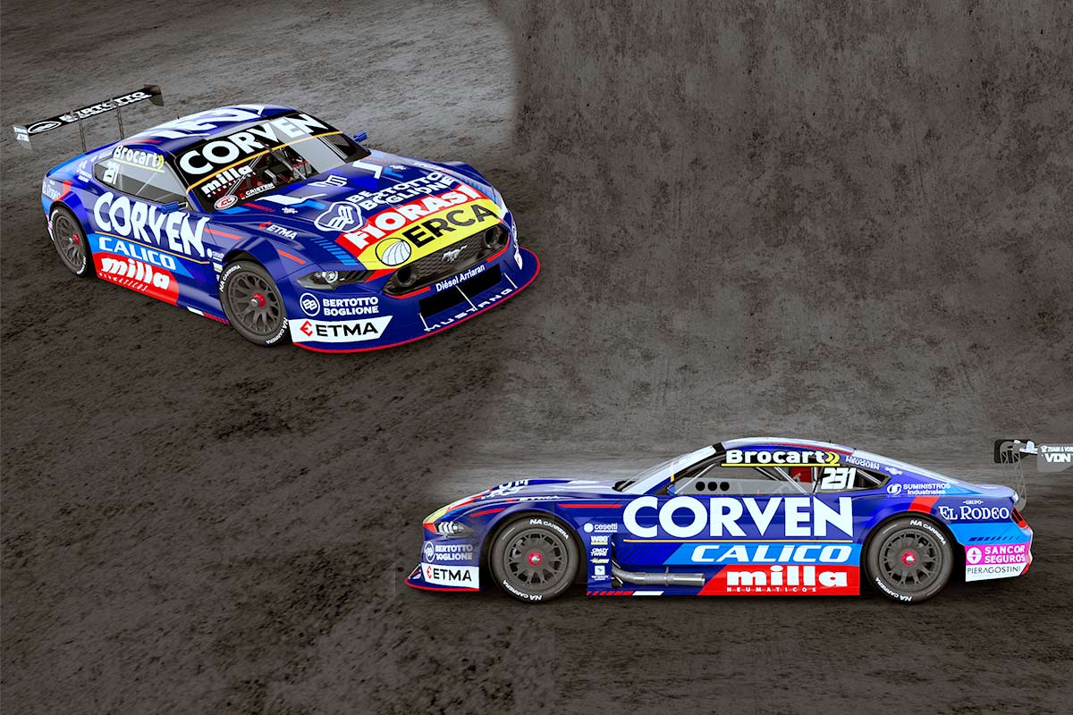 Ford Mutang de TC de Urcera en 3D.