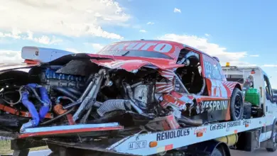 El Ford de Juan Ignacio Maceira destruido