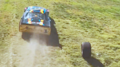 Salió goma de autos de TC en Toay.