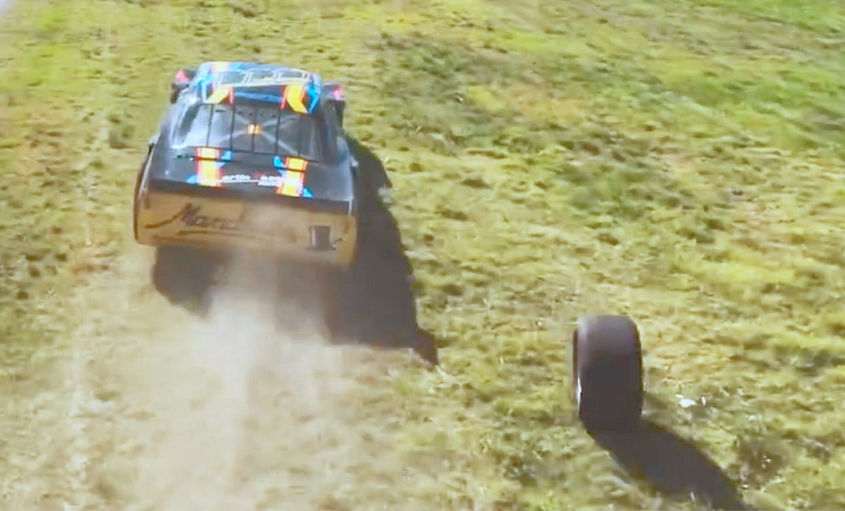 Salió goma de autos de TC en Toay.