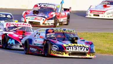 Hernán Palazzo corriendo la Final del TC Pista en Rafaela.