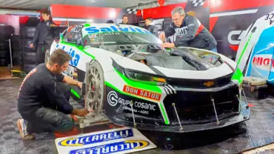 Chevrolet Camaro de Diego Ciantini en el box.