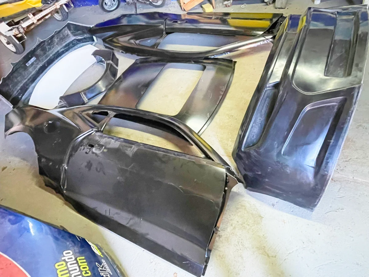 Pieles del Camaro en el taller