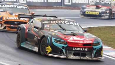 Risatti con el Camaro en Posadas.