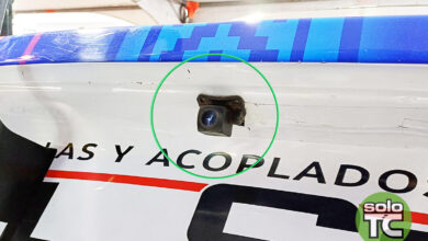 Camara trasera en auto de TC de Todino.