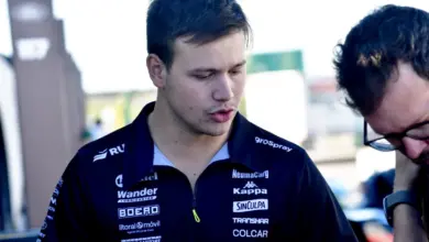 Matías Canapino después de las series del TC Pista en Posadas.