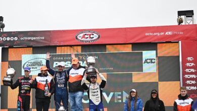 Podio del TC en Posadas.