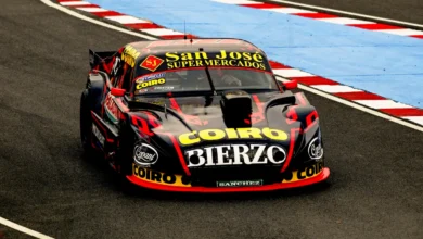 Hernán Palazzo disputando la clasificación del TC Pista en Buenos Aires.
