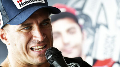 Mariano Werner habla al microfono en el TC.