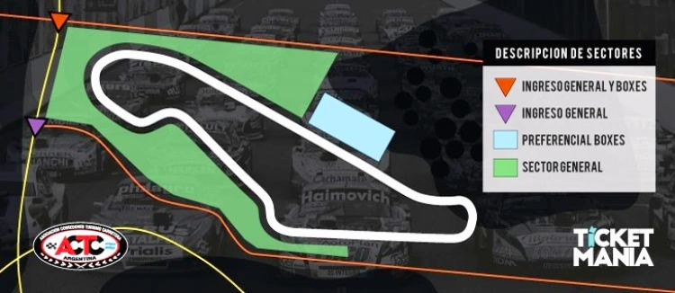 Plano de accesos a Toay