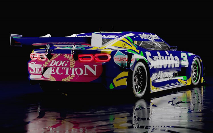 Parte de atrás del Camaro de Ciantini.