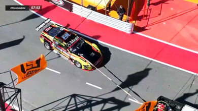 Mustang de Martínez desde arriba.