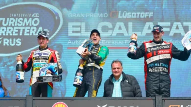 Chapur, Trucco y Mangoni en el podio.