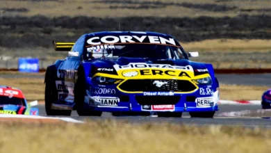 Mustang en la pista