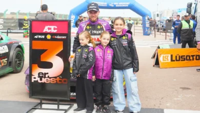 Marcelo Agrelo y sus hijas