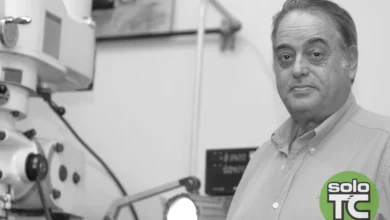 Rafael Balestrini en su taller.
