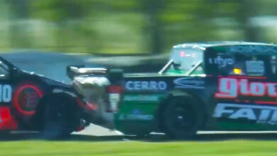 Canapino choca a Faín.