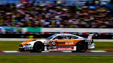 Mustang en la pista