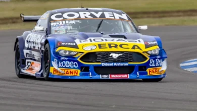 Mustang en la pista