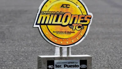 Trofeo en la pista