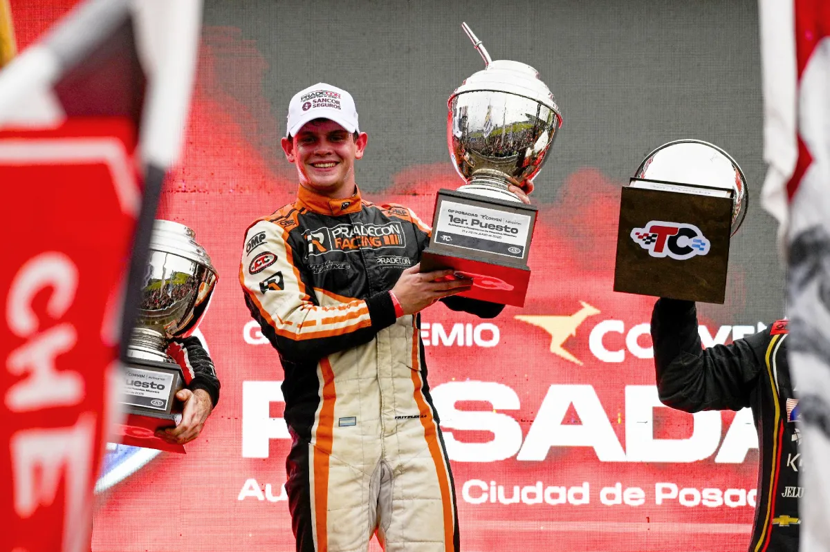 Fritzler con el trofeo