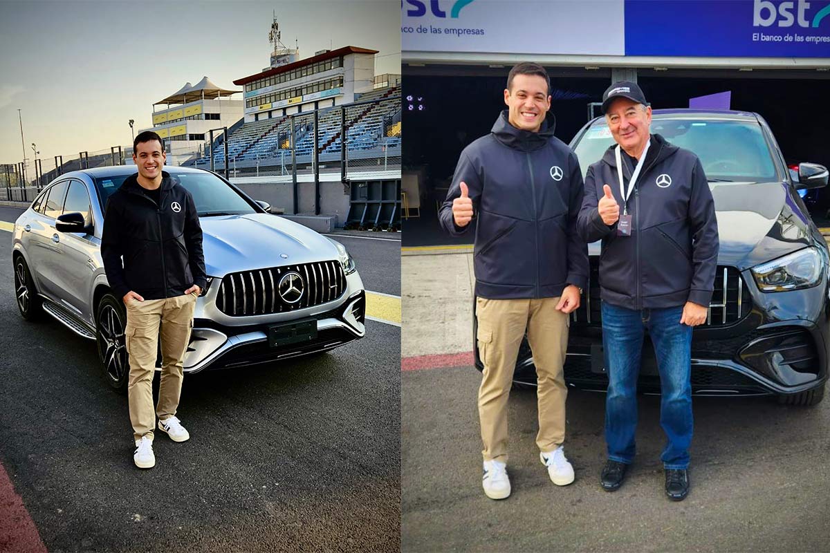 Azar con Herrero con Mercedes-Benz.