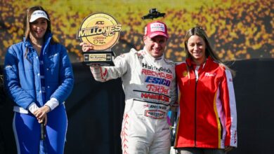 Werner en el podio del TC en Córdoba.