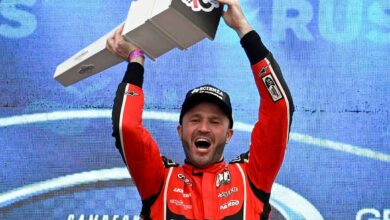 Canapino en el podio del TC en Concepción.