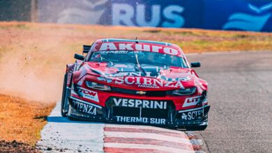 Matías Canapino y su camaro de TC.