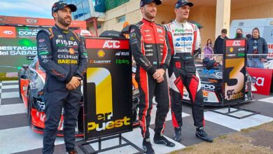 Canapino, Santero y Mangoni en el TC en Concepción.