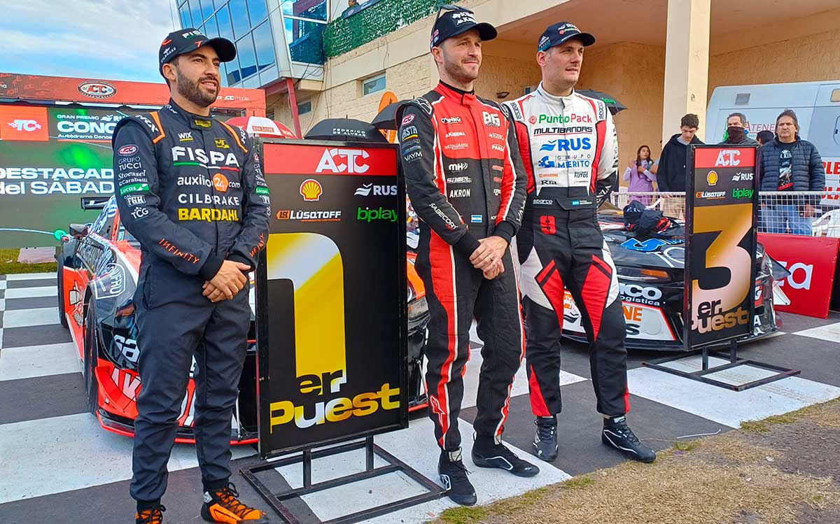 Canapino, Santero y Mangoni en el TC en Concepción.