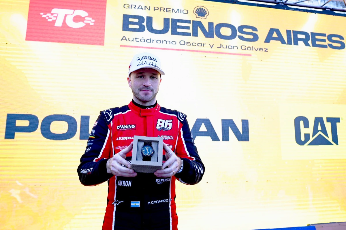 Agustín Canapino después de la clasificación del TC en Buenos Aires