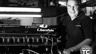 Claudio Garófalo en su taller de Quilmes.