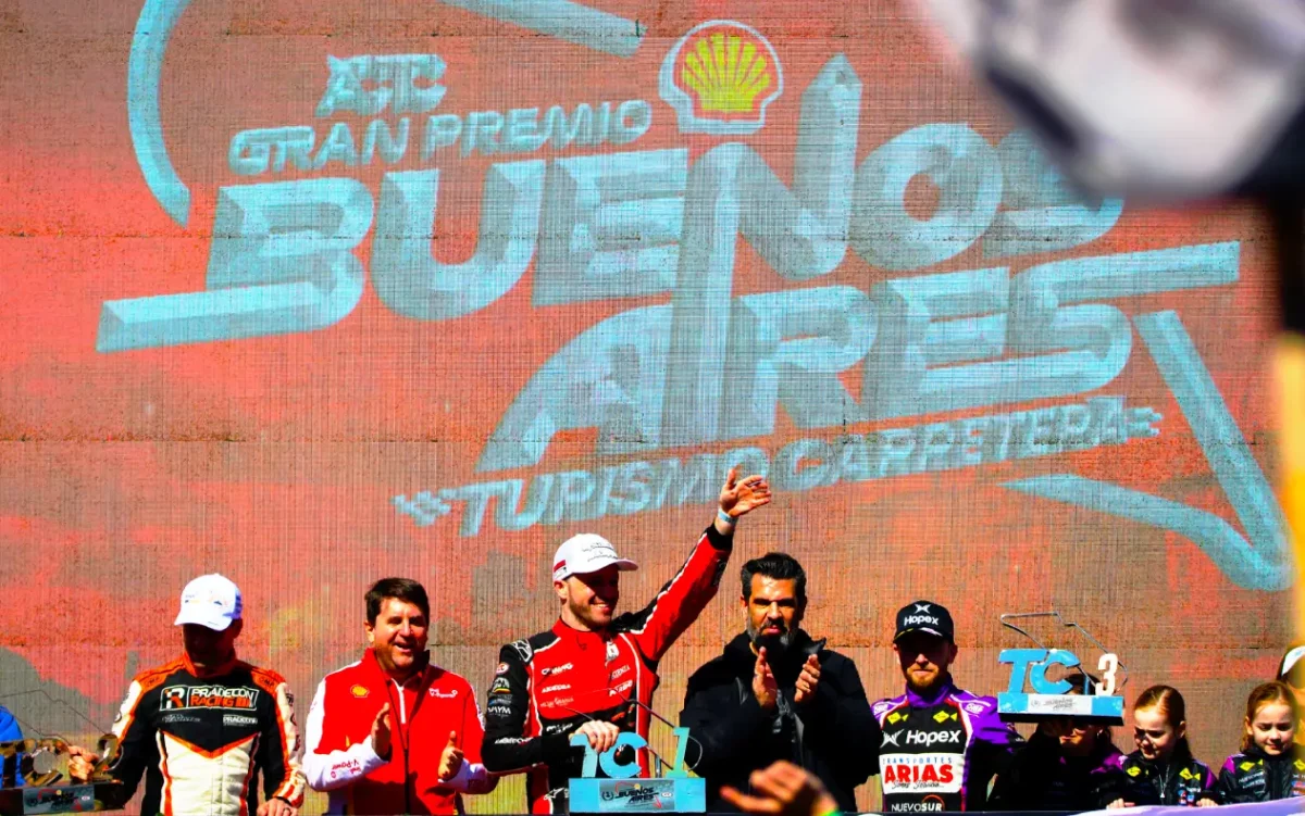 Podio TC en Buenos Aires 2025.